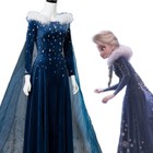 Cosplay Frozen 2 Princess Elsa Dresses Halloween Carnival Suits Women Costumes