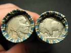     one Shotgun Roll 40 Buffalo Nickel Five Cent Pieces Old Coin Lot  1913-1938     