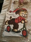 Vintage Christmas Card 1950s To Someone Nice Unused env