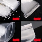100-200 Clear Reclosable Zip Plastic Lock Bags Poly Jewelry Zipper Baggies
