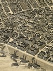 1888 Evansville Indiana Vintage Old Panoramic City Map - 24x36