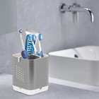 Toothbrush Holder Toothpaste Organizer Drainage For Bathroom Vanity Detachable A