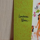 Rare Disneyland s Tahitian Terrace Luncheon Menu Mid To Late 1960 s Green