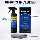 3pcs Car Coating Spray Wax   Scratch Repair Polish Waterless Cleaner Kit