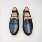 Vtg Donato Marrone Lizard Skin Leather Dress Shoes Mens Size 9 5 Hand Made Black