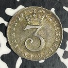 1762 Great Britain George Iii 3 Pence Threepence Lot jm0449 Silver  Nice 