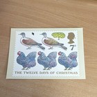 Gb Phq Cards 1977 Set Of 6 - Twelve Days Of Christmas 7p   9p Mint