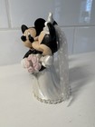 Disney Mickey   Minnie Mouse Bride And Groom Porcelain Figurine  read 