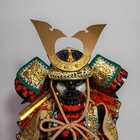 Vintage Japanese Samurai Armor Handmade Red Gold Incomplete Display