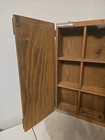 Vtg Budweiser Wooden Storage Cabinet Box Anheuser Busch 9 Compartments 19 Inches