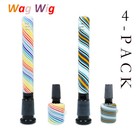 4pack    6inch Hookah Water Filter Pipe Glass Bong Wagwig Downstem Fit For Bong