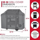 Grill Cover 55 Inch  Heavy Duty Waterproof Gas Bbq Cover For Weber  Char-broil