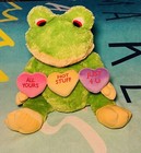 Dan Dee Collectors   s Choice Green Plush Frog Pre-owned