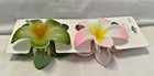 Plumeria Flower Hair Clips - Set 2  - Alligator Style - Elegant - Perfect Gift