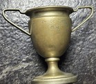 Vintage Silver Plated E p n s Miniature Trophy    tysoe Cup 1934   early Football
