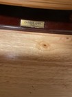 Chinese Junk Wooden Ship Model   Handcrafted Boat W  Wooden Stand   Metal Plate