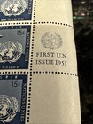 Gull Complete Sheet Of 50 First Issue Un United Nations 15   Stamps Collect Euc