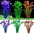 Artificial Aquarium Plants Decor Fish Tank Vividly Water Plant Grass Ornament Us
