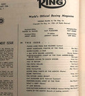 1956 The Ring Boxing Magazine Rocky Marciano Fighter Of The Year Preview Vtg