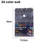 Fineliner Pens Fine Point Pens 24 Colors 0 4mm Fineliner Pens Fine Point