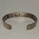    vintage Native American Sterling Silver Turquoise Coral Inlay Cuff Bracelet 