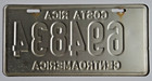 Authentic Costa Rica Centroamerica License Plate 694834