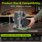 10000lm Led Work Light Foldable Magnetic For Milwaukee 18v Battery For Workshop