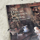 The Duncan Ceramics Catalog Book Spring   Summer 1983 Vintage Molds Advertising