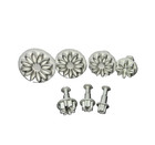 7 Piece Set Push Easy Flower Cutters For Clay Or Dough For Artist Or Bakers