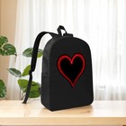 Glittery Red Heart Design Laptop Backpack -stylish Travel Bag For 15 Laptop Ipad