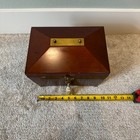 Vintage 1998 The Bombay Company  Ornate Velvet Lined Jewelry Box W  Key