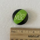 Vintage Apple Computer Macintosh  the New Mac  Lime Green Pin Button