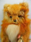 Vintage Artist Plush Real Fox Fur By Wendy Brent  tiffany  Prototype Red Fox Cub