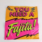Vintage 1992 Taco Bell Window Cling Sign  Open Late Nite Owls You Need A Fajita 