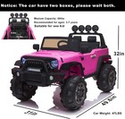 Zeophol Ride On Truck Pick Up 12v Electric Kids Toys Car 3 Speed Remote Control