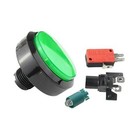 1pc Colorful Arcade 60mm Round Push Button Illumilated Led Light W  Microswitch