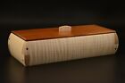 Box Made In Curly Maple And Mahogany Jewelry Pen Pencil Trinket Wood Ornamental
