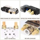 5pcs 1 2inch Pneumatic Muffler Filter Brass Flow Control Silencer Sintered Br   