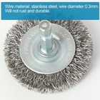 10pcs 2  Stainless Steel Wire Wheel Brushes Kit For Drill With 1 4-inch Hex S   