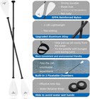 Ledonne Sup Paddle 4-piece Adjustable Kayak 4 Pieces White 