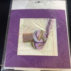 Bucilla 1994 Silk Ribbon Embroidery Flower Of The Month Kit February Violet 8x8