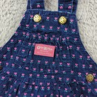 Vintage Oshkosh Bgosh Dress Baby Girls 18 Months Blue Tulip Hearts Vestbak Usa