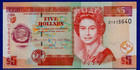 Belize  5 Dollars  2020  P-67  new  Qe Ii  Unc Banknote