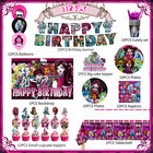 Monster High Party Decorations Tableware Monster High Backdrop Plate Tablecloth 