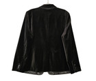 Ann Taylor Velvet Blazer Womens 18 Black Notch Lapel Stretch Lined New With Tags