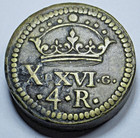 Antique 1600 s 4 Reales Weight Spanish Colonial Scale Counterweight Pirate Coin