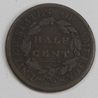 1809 Classic Head Half Cent Very Good 1 2c