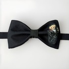 New Mens Preppy Tuxedo Bear Bow Tie Custom Black Pre Tied Adjustable Gift