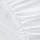White Pleated Crib Skirt   Microfiber Dust Ruffle 14  Drop For Standard Bedding