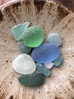Beautiful Color Sea Glass 10pcs  Surf Tumbled  Weathered  Beach Glass05